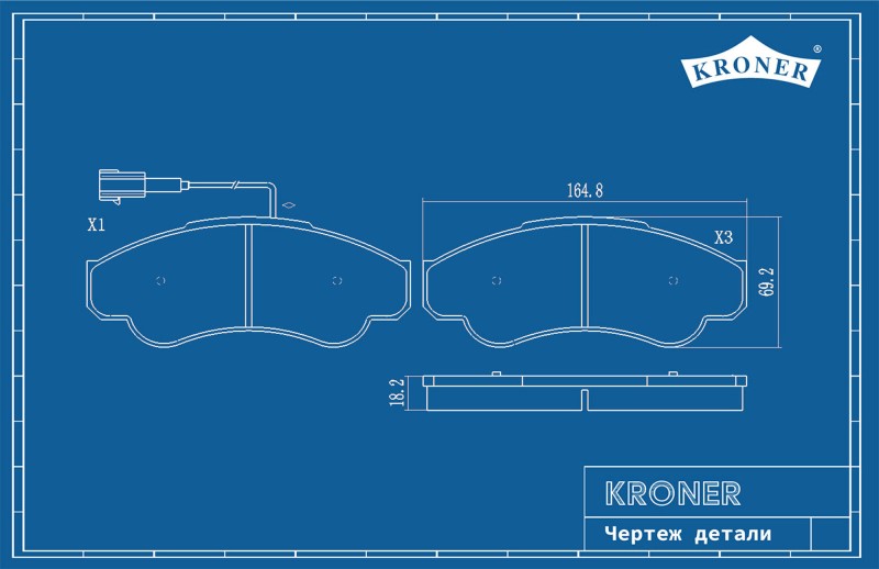Колодка торм. Fiat Ducato Peugeot Boxer Citroen Jamper перед. R15 до 2007 г.