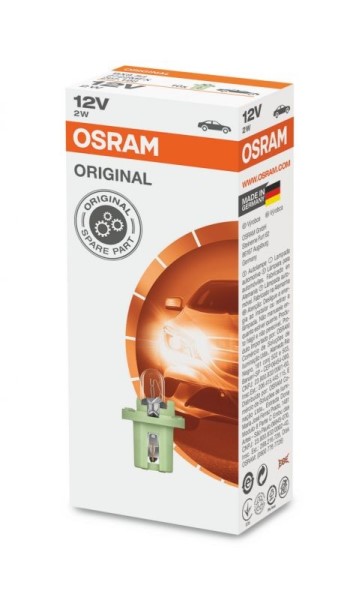 Лампа щитка пр. 12V W1.2W T5 без цок. с патрон. BХ8.5d
