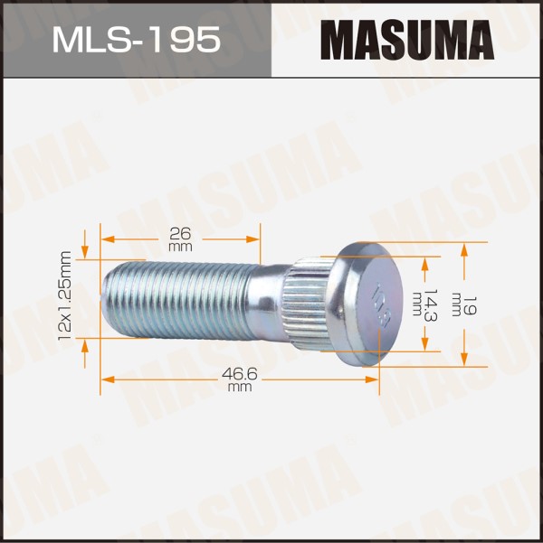 Шпилька колеса Nissan Infinity M12*1,25