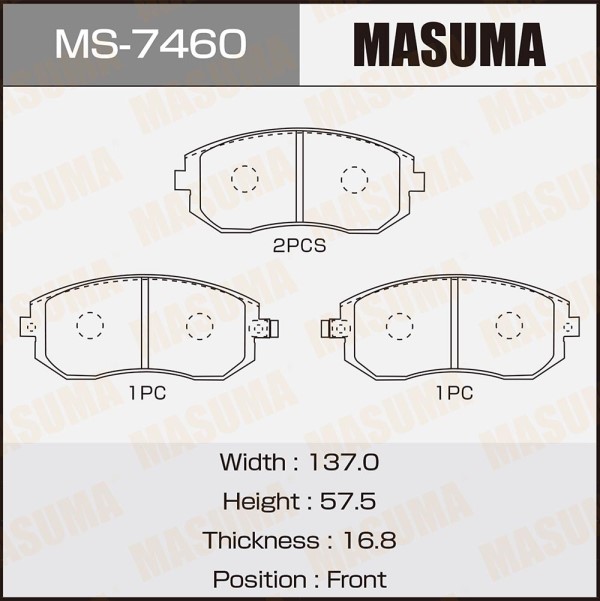 Колодка торм. Subaru Impreza Forester Outback до 2014 г. перед.
