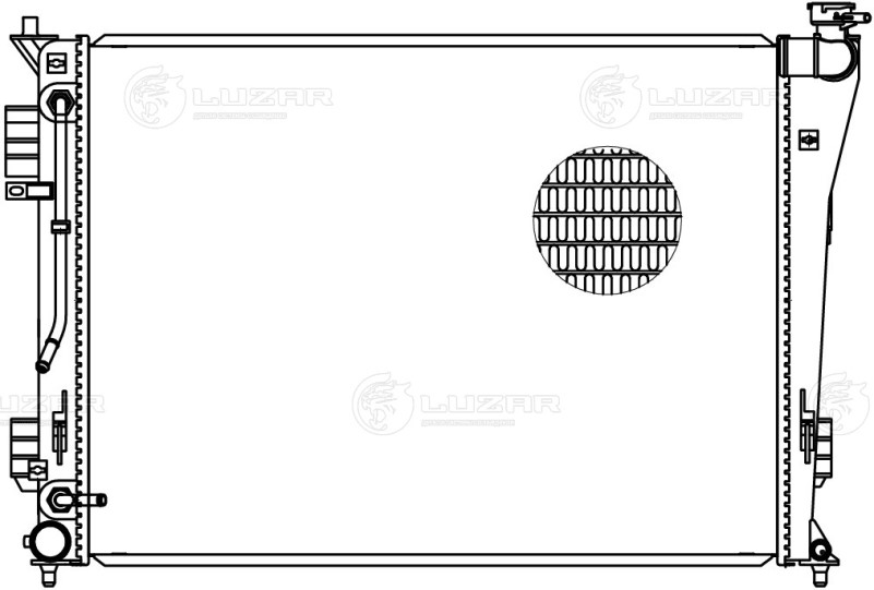 Радиатор основ. алюм. Hyundai i40 (11-) 2.0i AT