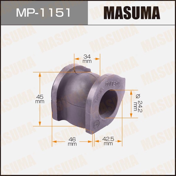 Втулка стабилизатора Honda Civic VIII перед. (24.2 mm)