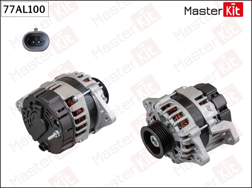 Генератор Chevrolet Aveo Kalos (T250, T255) Daewoo Matis (M100, M150) 1998 - (14V 80A)