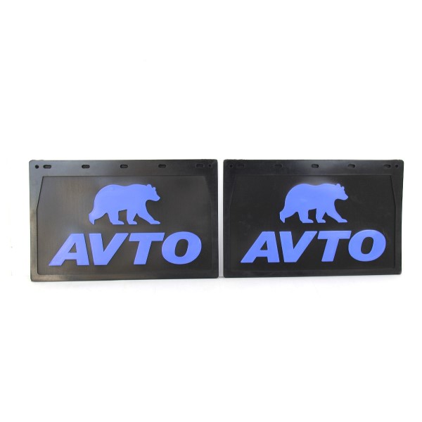 Брызговик /Г-3302/ задний резин. AVTO 27*42 (2 шт)  синий  3D