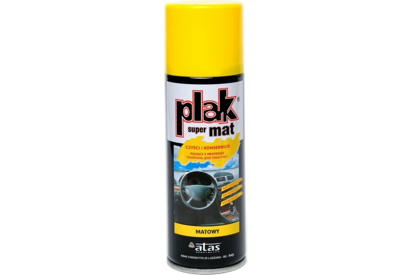 Полироль пластика 200 мл Лимон (аэрозоль) PLAK  Super Mat