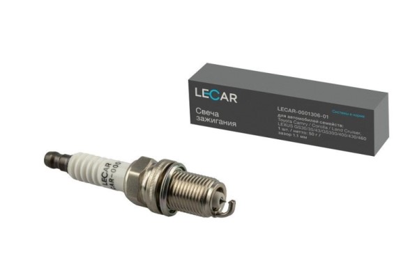 Свечи LECAR /Toyota Camry 30/40/50 (01-) Land Cruiser 100/200 (98-) RAV4 (00-)/ и.у. /платина
