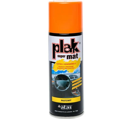 Полироль пластика 200 мл Апельсин (аэрозоль) PLAK  Super Mat