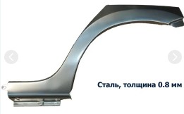 Вставка задн. крыла /2190/ лев. (коса) Большая