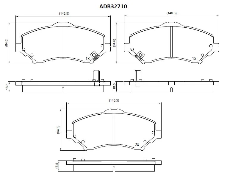 Колодка торм. Haval Jolion (20-) 4WD перед.