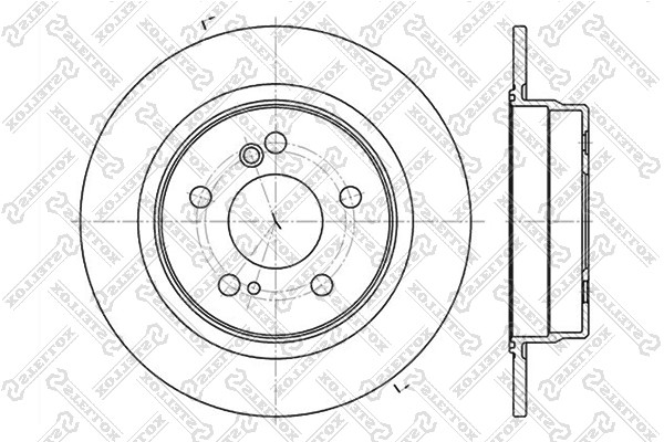 Диск тормозной задний Mercedes Benz C W202/W203 1995-2007 г. E W124/W210 1986-2002 г. (278x9)