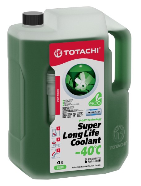 Антифриз TOTACHI Super LLC G-12 -40С (4 кг.) зеленый