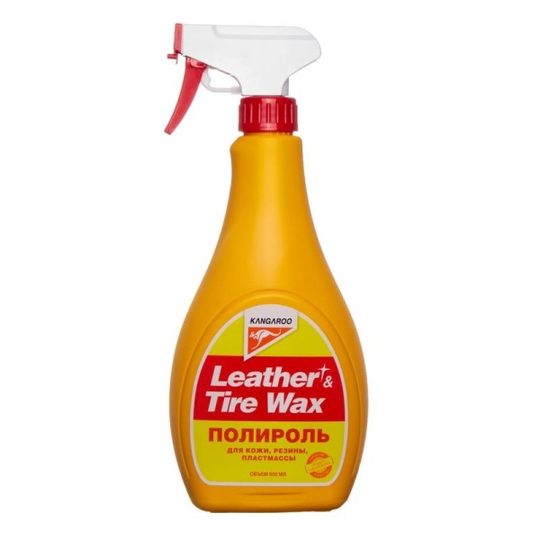 Полироль пластика и резины 500 мл Leather & Tire Wax ite (триггер) универсальный (без губки)