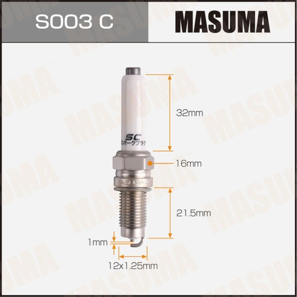 Свечи MASUMA ZKER6A-10EG Skoda Octavia A7 Yeti Rapid 1.6