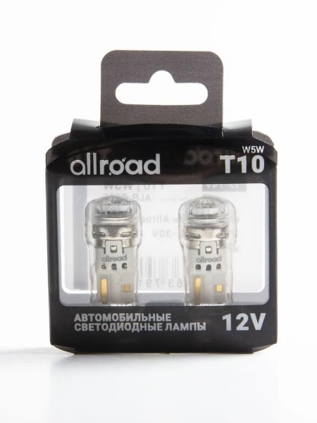 Лампа габарит. 12V W5W T10 4SMD без цок. W2.1x9.5d