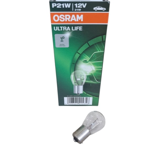 Лампа 1-конт. 12V PY21W S25 со смещен. цок. по радиусу BAU15s желтая ULTRA LIFE