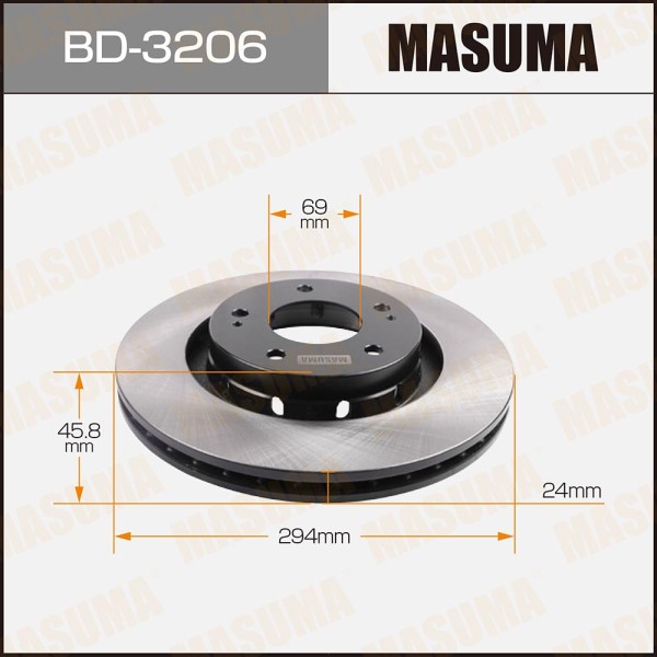 Диск тормозной передний Mitsubishi Outlander Peugeot 4007 (294x24)