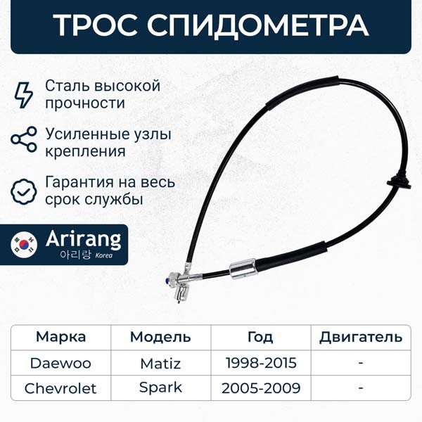 Трос спидометра Daewoo Matiz