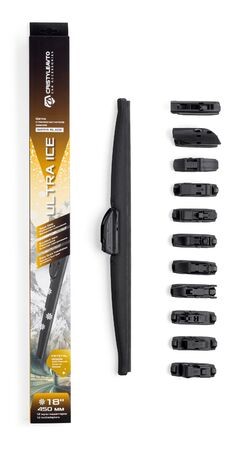 Щетка стеклоочистителя каркасная зимняя 18  45 см  Ultra Ice  12 адаптеров