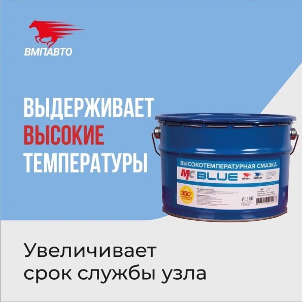 Смазка литиевая высокотемп. 9 кг  МС-1510 Blue  /евроведро/