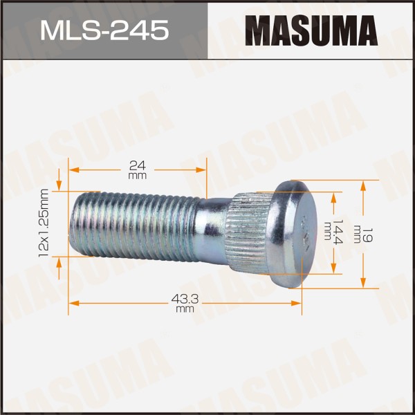 Шпилька колеса М12*1,25*43,3/24 Nissan Infinity