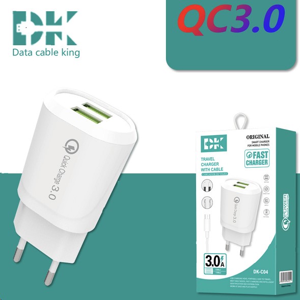 Зарядное устр-во сетевое 2 USB 2.1A (QC3.0)