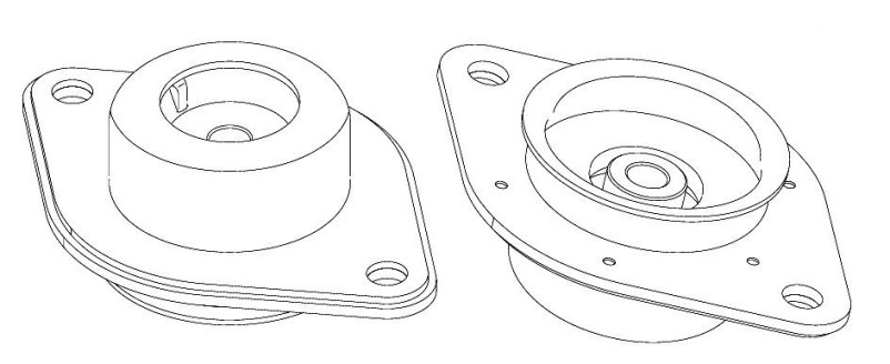 Опора стойки Nissan Teano J32 2008-2013 г. задн.