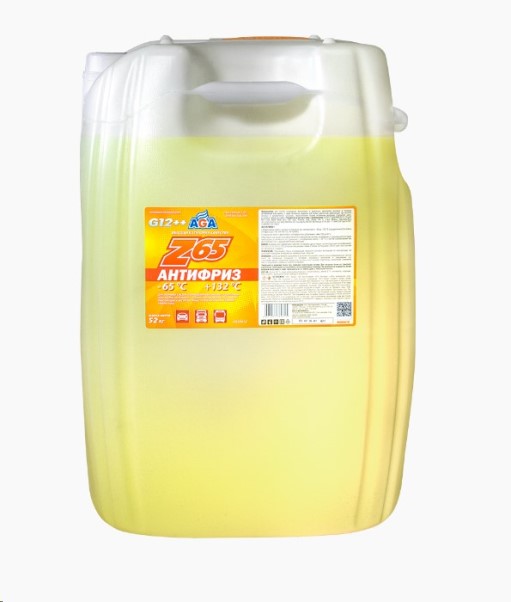 Антифриз  AGA-Z65 G12++  -60С (52 кг.) желтый