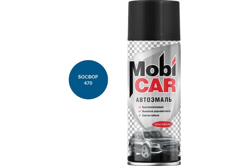 Краска спрей MobiCar акрил. № 470 Босфор 520 мл