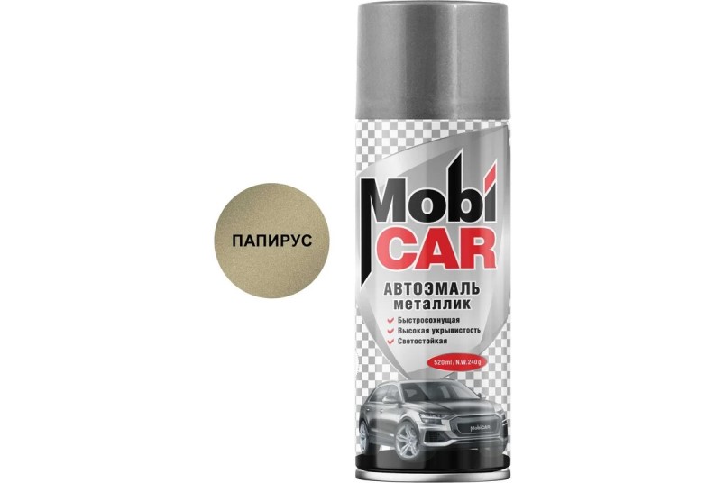 Краска спрей MobiCar акрил. № 387 Папирус металлик 520 мл