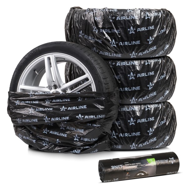 Пакет для колес R12-22 PRO, 20 шт в рулоне, 115x115 см, ПНД повыш.прочн. 25 мкм, черн.