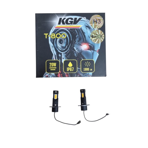 Лампа H3 12V LED 20W/1900LM 4300K 2 шт