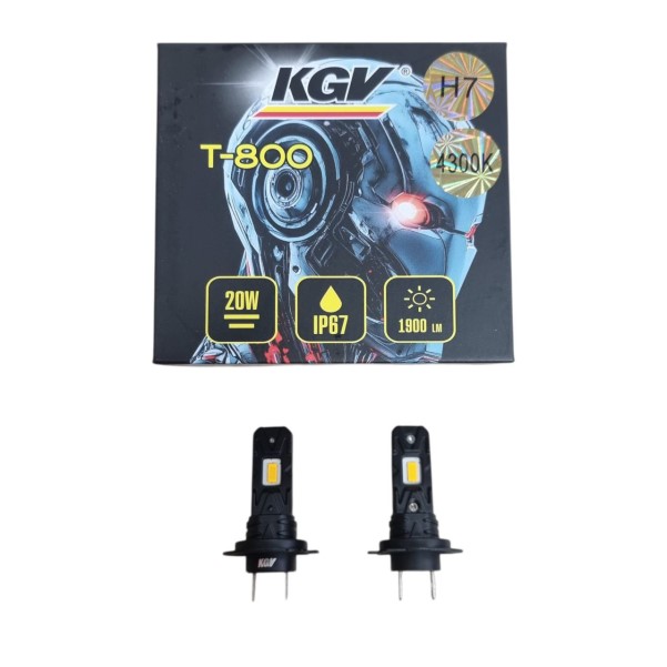 Лампа H7 12V LED 20W/1900LM 4300K 2 шт