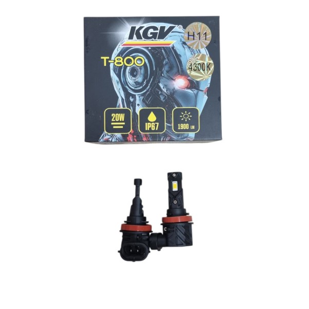 Лампа H11 12V LED 20W/1900LM 4300K 2 шт