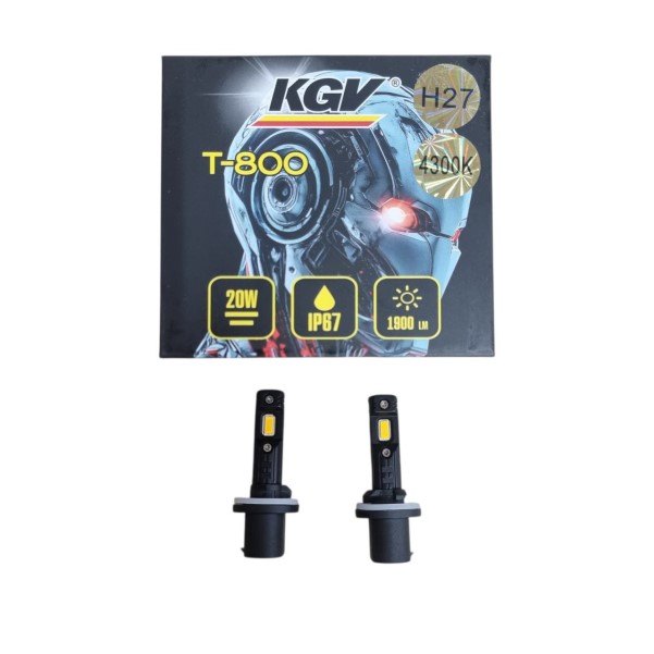 Лампа H27 12V LED 20W/1900LM 4300K 2 шт