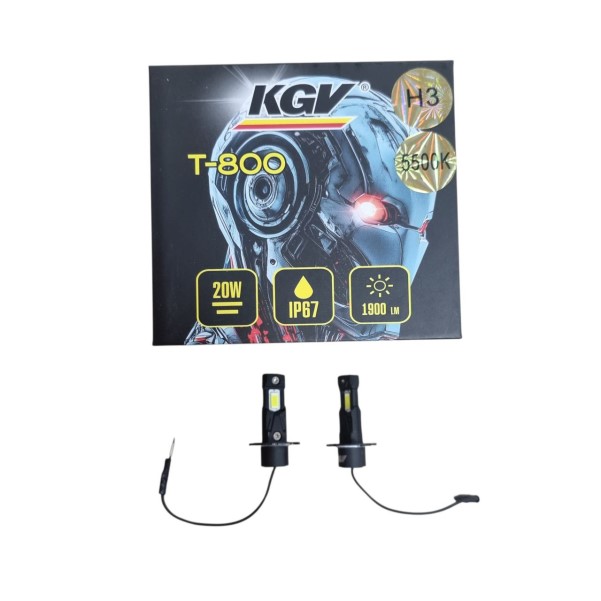 Лампа H3 12V LED 20W/1900LM 5500K 2 шт