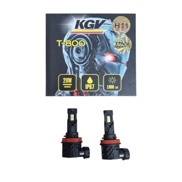 Лампа H11 12V LED 20W/1900LM 5500K 2 шт
