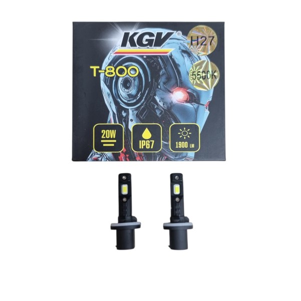 Лампа H27 12V LED 20W/1900LM 5500K 2 шт