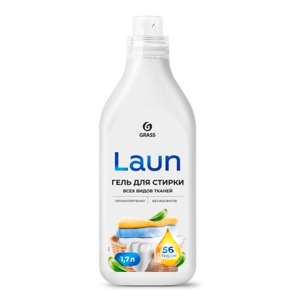 Гель-концентрат для стирки всех видов тканей Laun 1,7 л.