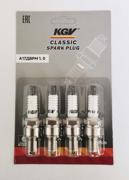 Свечи KGV A17ДBPM 1.0 /Lada 8 кл./ в блистере