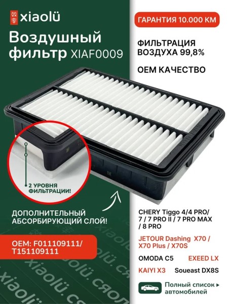 Фильтр воздушный Chery Tiggo 4/7/8 Omoda C5 Exeed LX