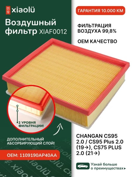 Фильтр воздушный Changan CS95 2.0