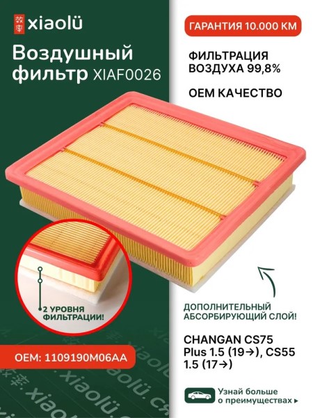 Фильтр воздушный Changan CS75 Plus 1.5