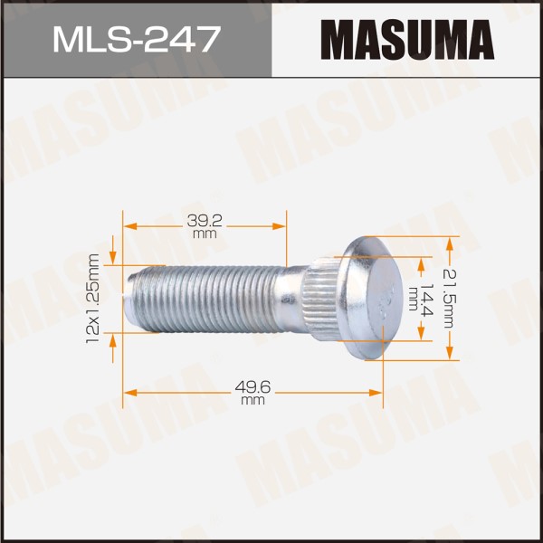 Шпилька колеса М12*1,25*49,6/39,2 Nissan Infinity