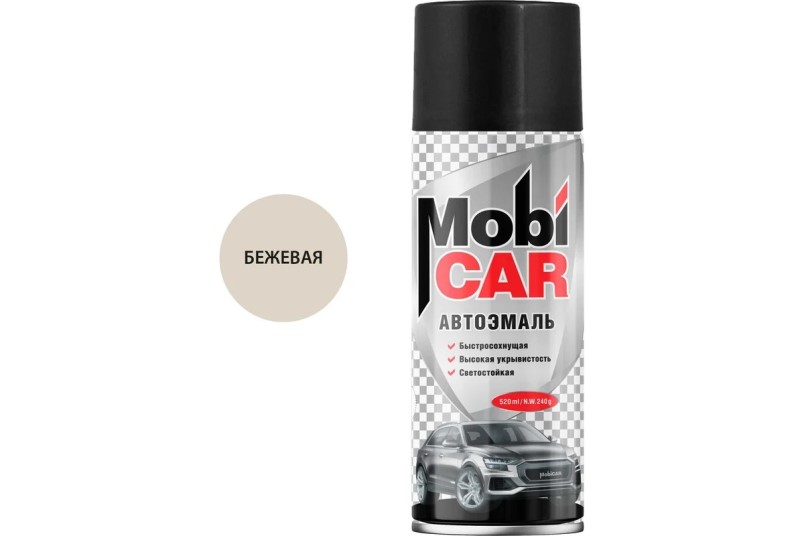Краска спрей MobiCar акрил. № 235 Бежевая 520 мл