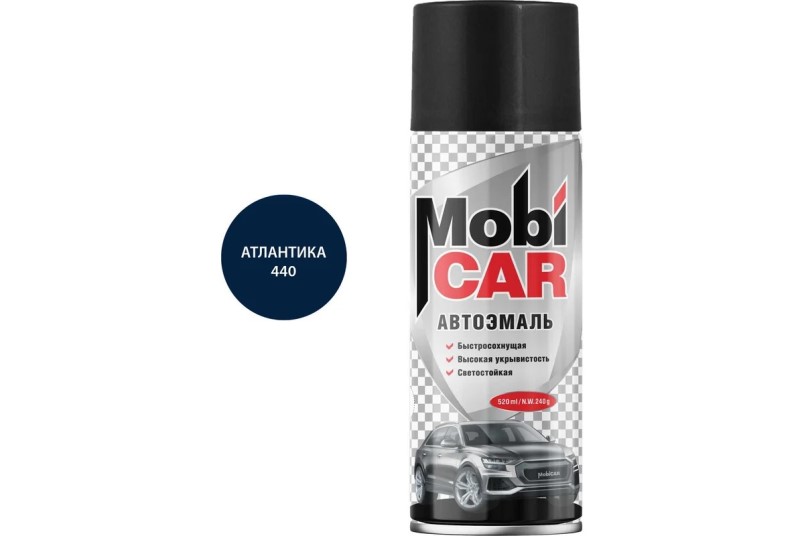 Краска спрей MobiCar акрил. № 440 Атлантика 520 мл