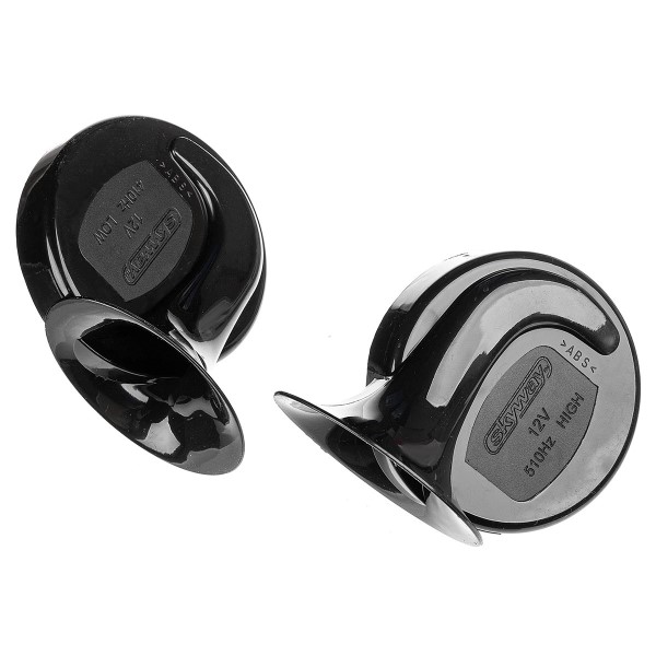 Сигнал звуковой  улитка  12V d=90мм 110dB сталь/пластик 2шт