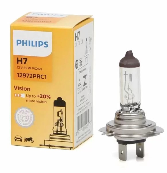 Лампа H7 12V 55W Px26d +30% PREMIUM EU