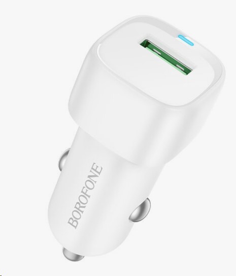 Зарядное устр-во в прикур. 1 USB 3.0 белый