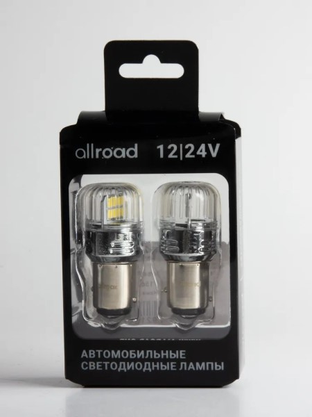 Лампа 2-конт. 12V P21/5W S25 16 SMD с цок. BA15s
