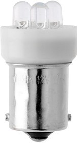 Лампа габарит. 12V R5W G18 3 LED с цок. BA15s